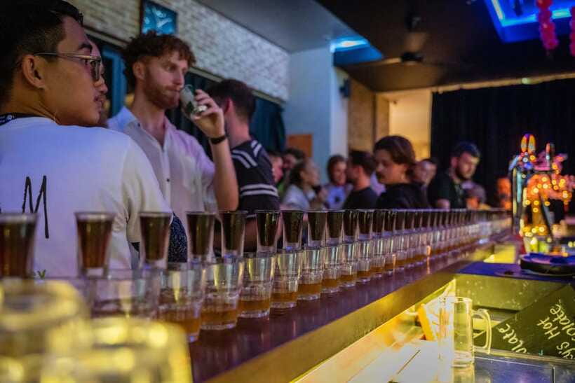 Mad Monkey Hoi An Pub Crawl-Free shot on arrival at each bar - How the timing affects the experience