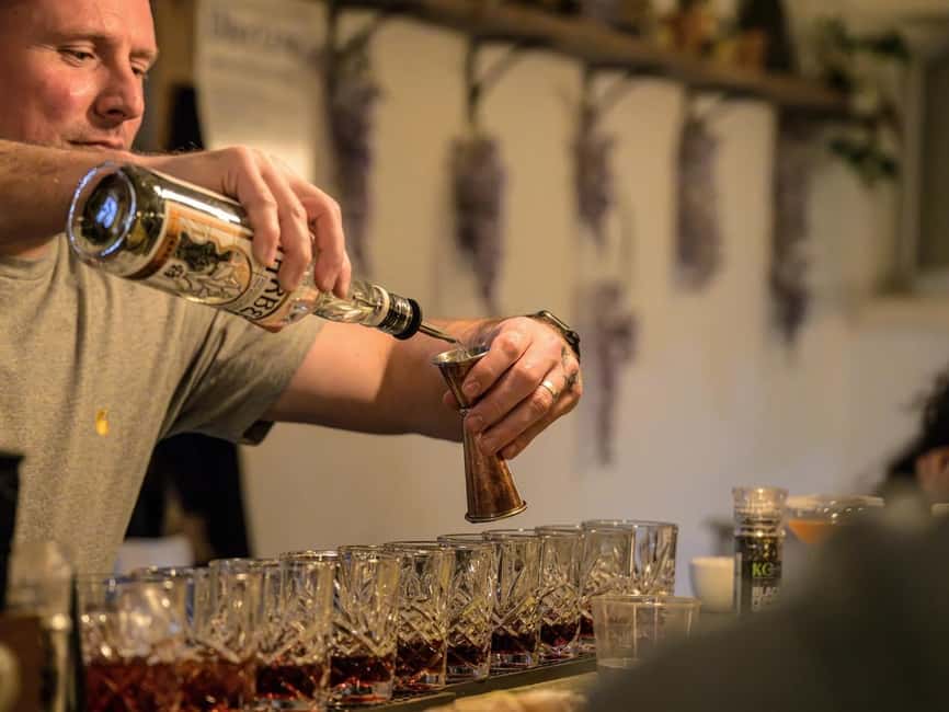 Manchester: Private Cocktail Masterclass & Sicilian Food - Learning three cocktails behind the bar