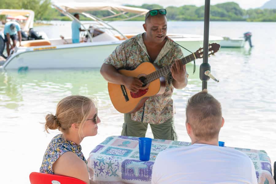 Mauritius: Speedboat Ile aux Cerfs, GRSE Waterfall, BBQ, Bar - A beach lunch that is part of the appeal