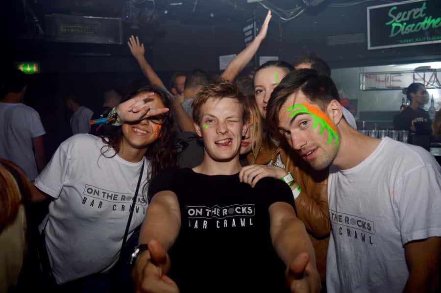 Melbourne: Weekly Bar Crawl: 5 Free shots, Club Entry - Free drinks, and the shot-count detail