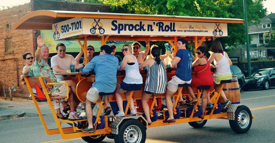 Memphis: Guided Bar Crawl on a Pedal Bike - Bringing Drinks Without Overspending