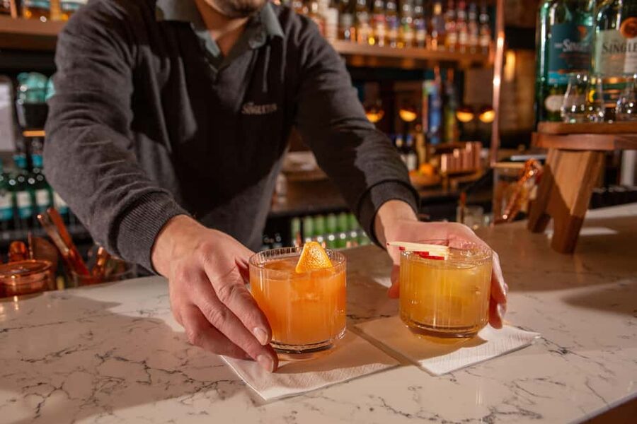 Muir of Ord: The Singleton Craft and Cocktail Experience - Two cocktails that show a different side