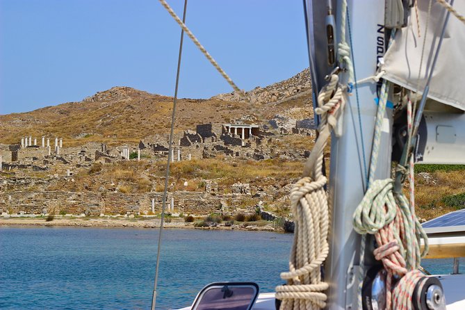 Mykonos Catamaran Private Sunset Cruise, Full Meal & Open-Bar - Rhenia coves and time in the water