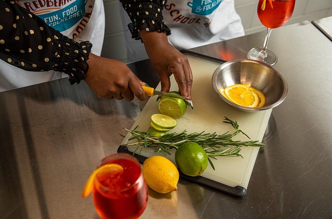 New Orleans Courtyard Cocktails: Happy Hour Mixology Class - Snacks that make the drinks easier to enjoy