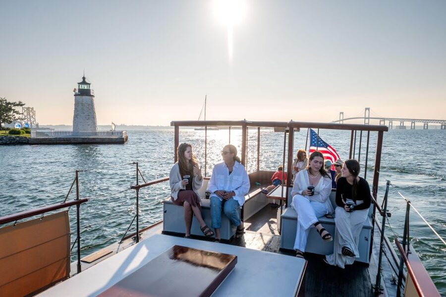 Newport: Sunset Cocktail Cruise - Boarding the Rum Runner II at Bowen Wharf