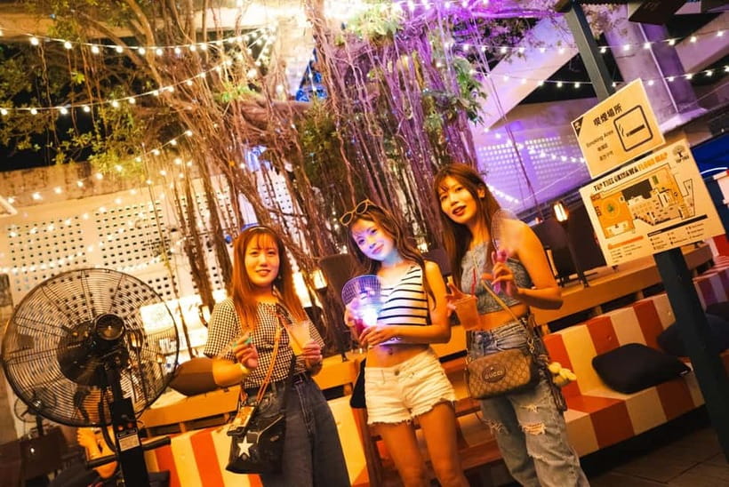 Okinawa:Sky BAR TOPTREE Nightclub Entry Ticket+Drink & VIP - Value at about $6, and what you actually receive