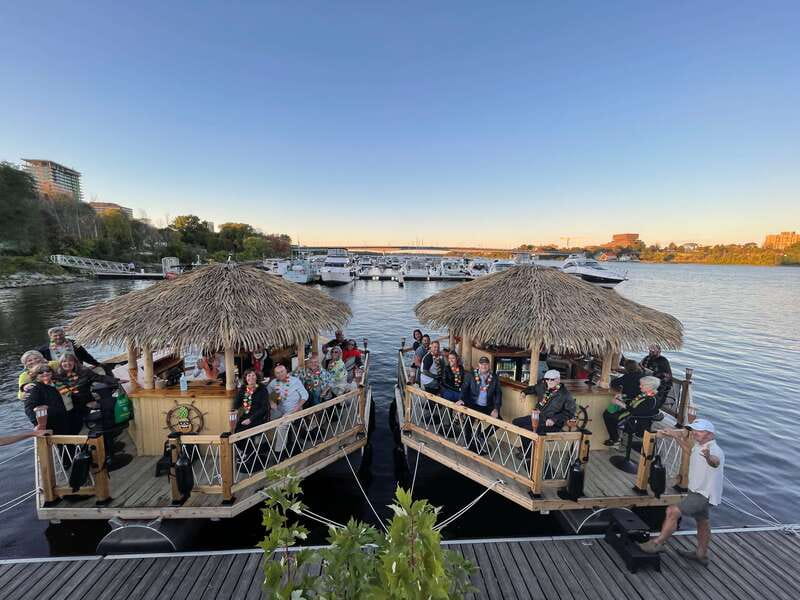 Ottawa: Floating Tiki Bar Cruise on the Ottawa River - A tiki bar at the foot of the Ottawa Locks