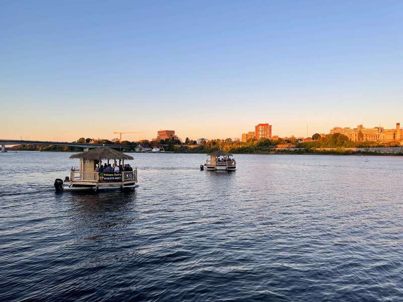 Ottawa: Floating Tiki Bar Cruise on the Ottawa River - Music, karaoke, and the right atmosphere