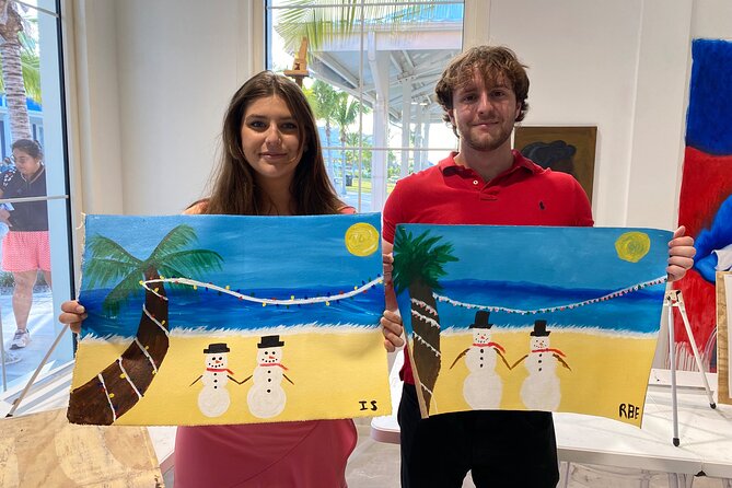 Paint and Sip at the Gallery and Wine Bar - A local artist gives the class its character