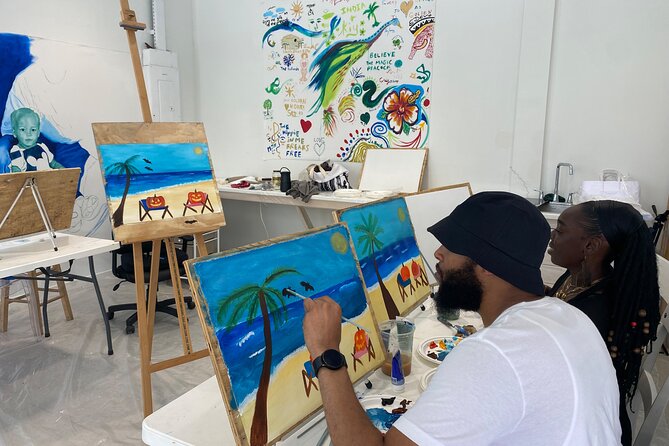 Paint and Sip at the Gallery and Wine Bar - Wine, mixed drinks, and a welcome break from the heat