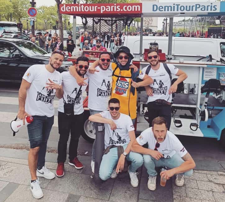 Paris: Beer Bike Bar With Drinks Included - The Champs-Élysées adds the Paris finish