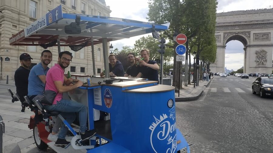 Paris: Beer Bike Bar With Drinks Included - Is $35 good value for one hour?