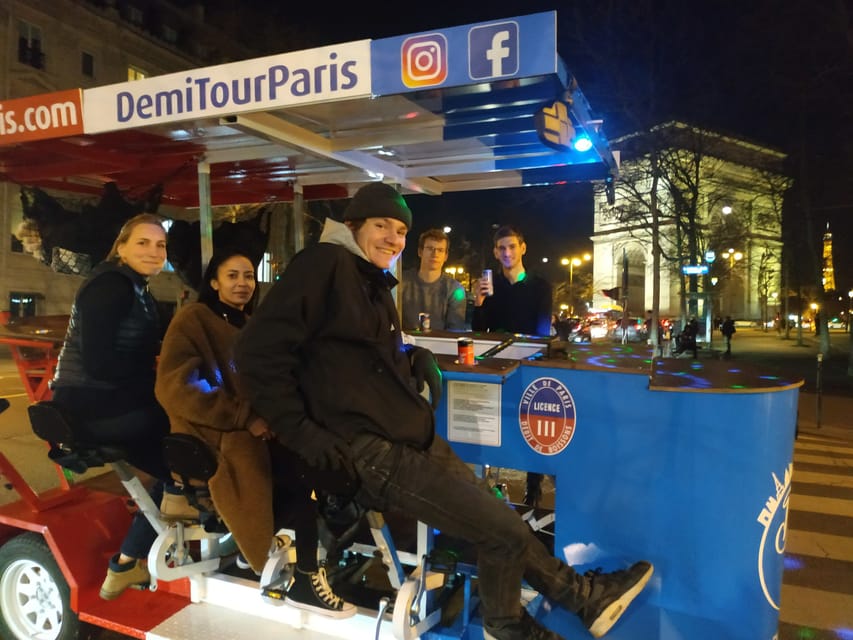 Paris: Beer Bike Bar With Drinks Included - Trocadéro gives you the big Eiffel Tower view