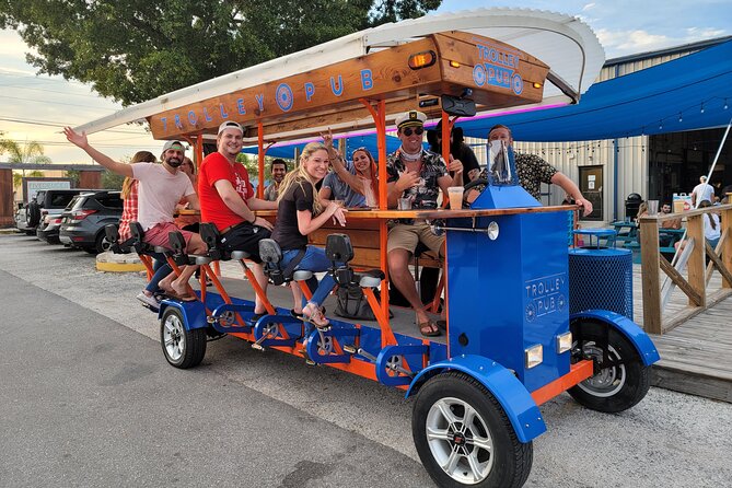 Party Bike through St. Pete with Bar+Mural Stops on Trolley Pub - How Much Work Is the Pedaling?