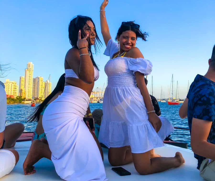 Party Boat in Cartagena Bay with NightClub Ticket - A short party cruise rather than a long bay voyage