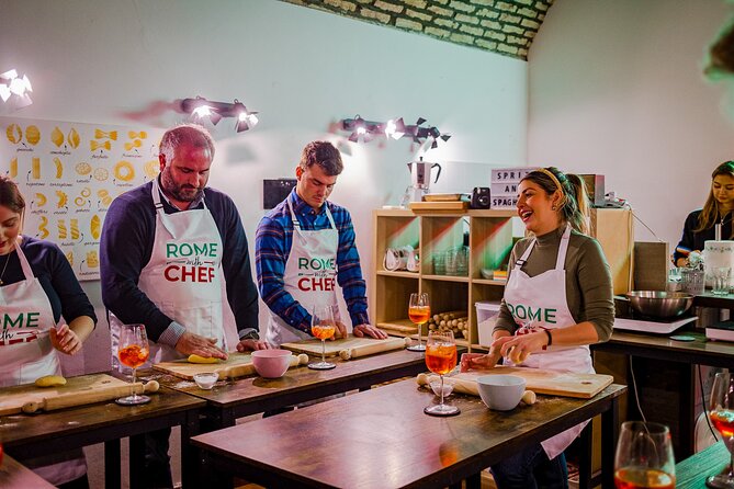 Pasta Cooking Class Near the Colosseum with 3 Spritz Cocktails - The social side: music, birthdays, and new friends
