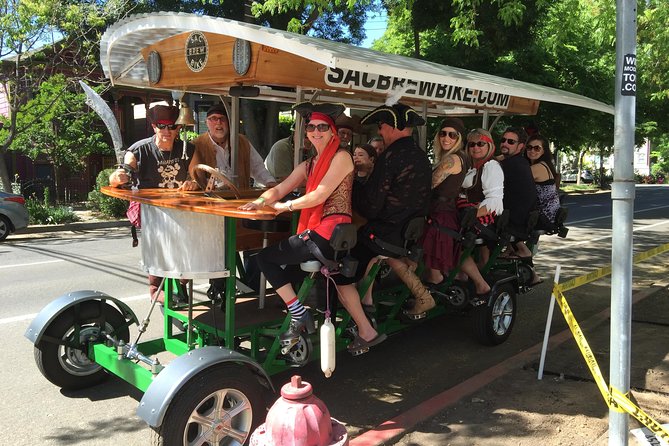 Pedal, Drink, and Bar hop through Sacramento on a 15 seat Beer Bike - Karma Brew Pub, Bottle and Barlow, and R15