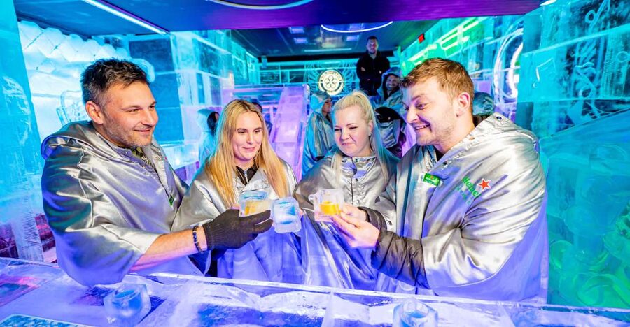 Prague: Entry ticket to Ice Pub Prague with Nightclub Option - The included drink and the ice glass