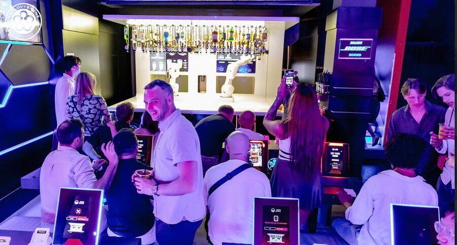 Prague: Robotic Bar Entry with a Drink Included - Who will enjoy this most