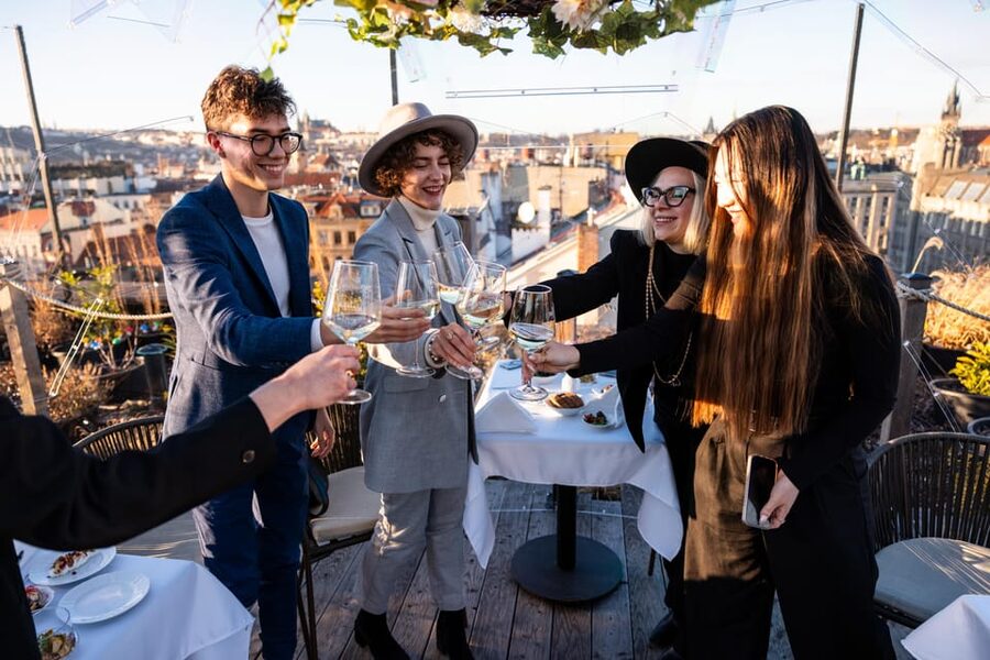Prague: Sky Bar Aperitivo Menu with Drink & Panoramic Views - Key points to know