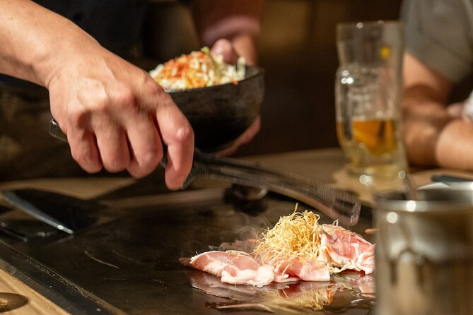 Private Bar Hopping Tour in Shinjuku Golden Gai - Making monjayaki or okonomiyaki in Kabukicho
