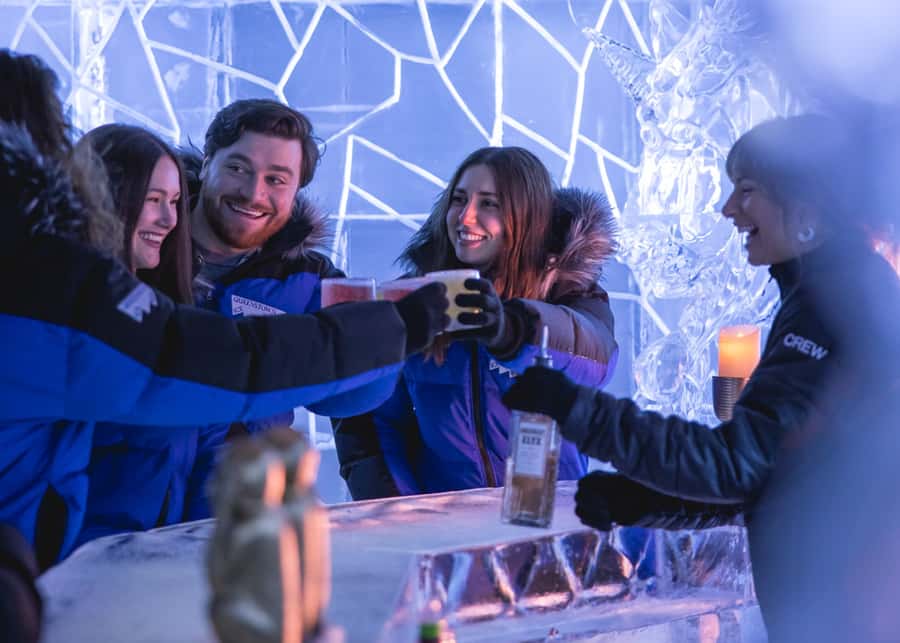 Queenstown: Ice Bar Entry with Warm Winter Gear and Drink - The ice sculptures are the real reason to come