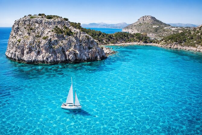Rhodes Private Luxury Day Cruise MediterAsian Cocktails Champagne - Sailing from Rhodes New Marina at 9:00 am