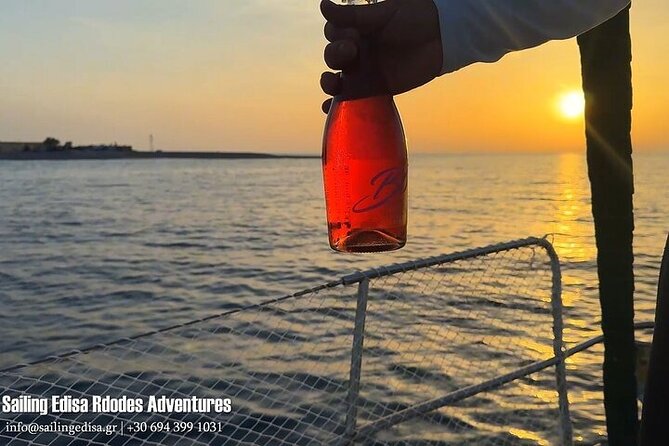 Rhodes Private Luxury Sunset Cruise ,Cocktails & Champagne, wine - Setting sail from Rhodes New Marina at 4:00 pm