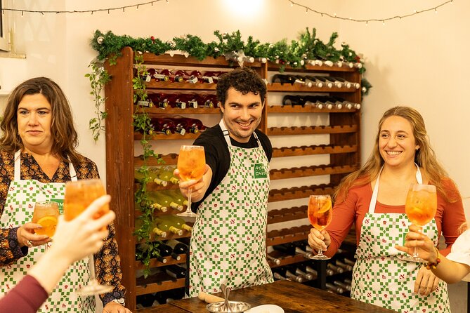 Rome Pizza Making Class with Spritz Cocktails - Making Aperol and Hugo Spritz