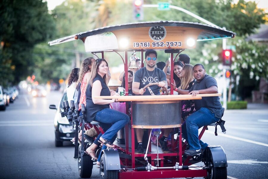Sacramento: Pedal Bar Tour with 2 Stops - The first bar stop and the value of the discounts