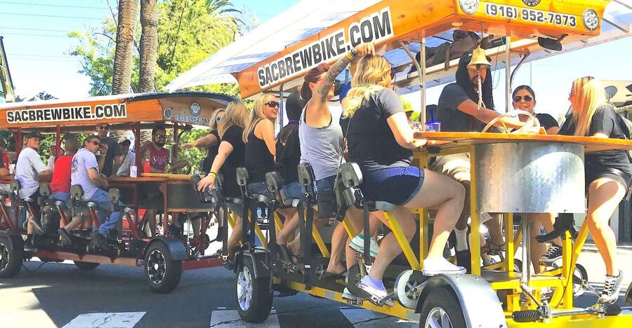 Sacramento: Pedal Bar Tour with 2 Stops - The second stop, including Der Biergarten
