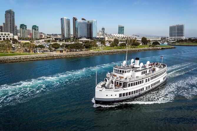 San Diego Sights & Sips: Deluxe Cocktail Sunset Cruise - The Coronado bridge from the bay