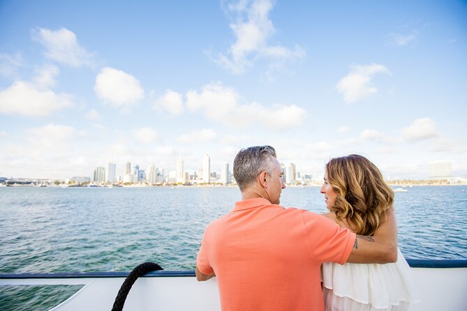 San Diego Sights & Sips: Deluxe Cocktail Sunset Cruise - Food, tables, and service onboard