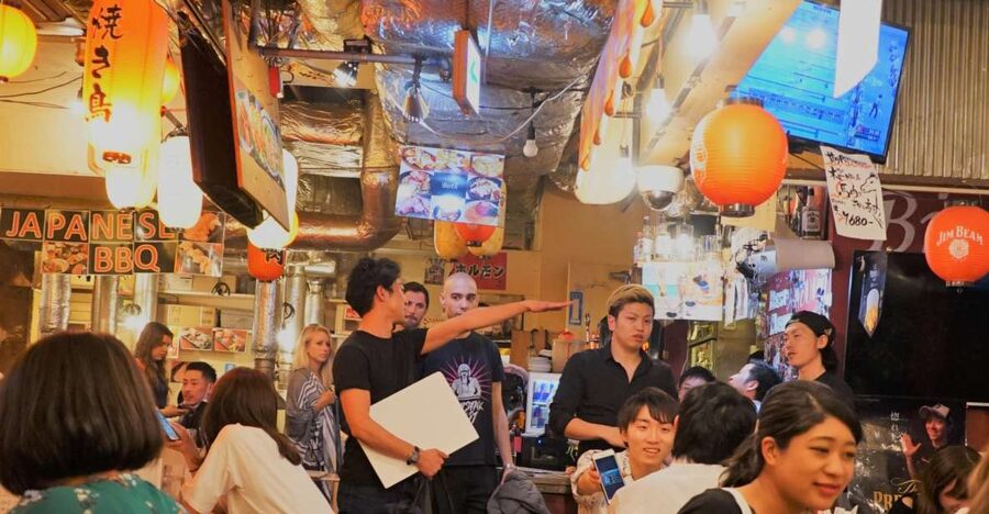 Shibuya Meltdown Night Tour: All-You-Can-Drink Bar Hopping - The indoor yokocho and Shibuya’s after-work crowd