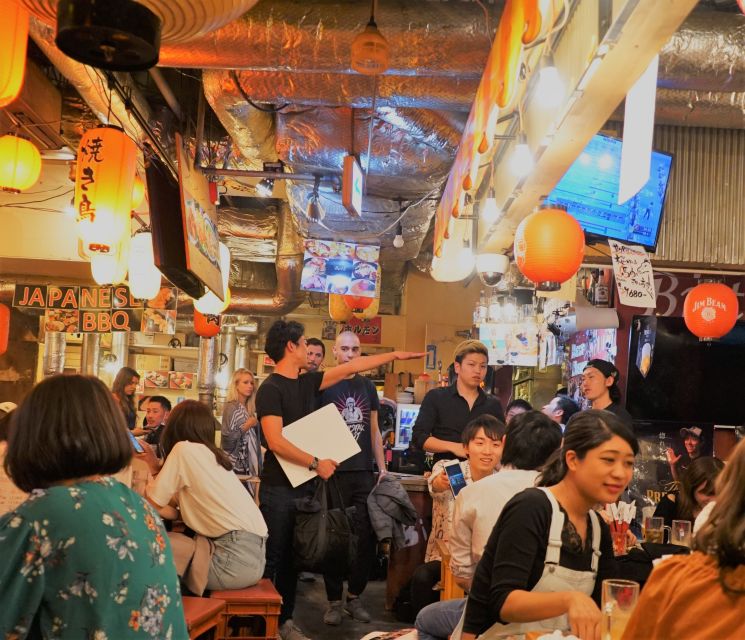 Shibuya Meltdown Night Tour: All-You-Can-Drink Bar Hopping - First stop: beer, grilled food, and an easy start