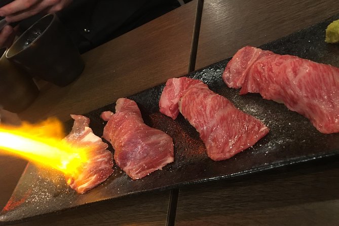 Shibuya Meltdown Nightlife Tour: All-You-Can-Drink Bar Hopping - The meat alley and a proper first meal