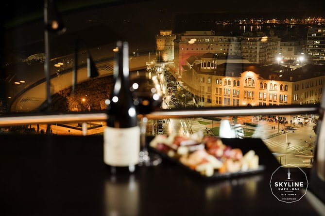 Skyline Cafe Bar in OTE Tower - Choosing between wine, platters, and the club sandwich