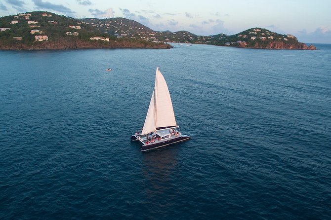 St. John Sail with Bar and Hors d'Oeuvres to Lovango Dinner - The moonlit sail back to St. John