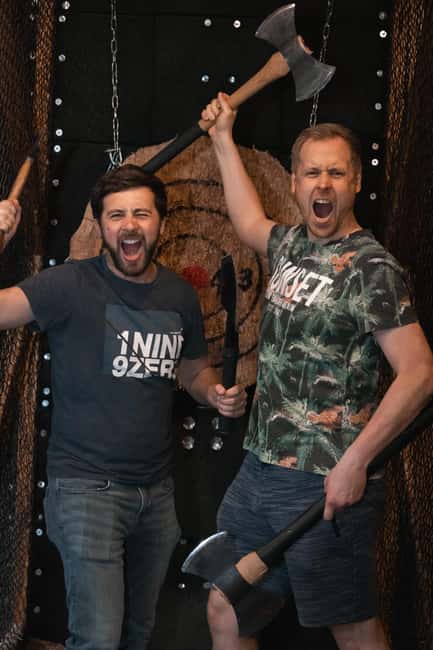Throw axes & enjoy drinks in Cologne's first axe-throwing bar - Your private lane and one-hour session