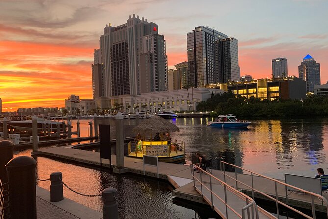 Tiki Boat - Downtown Tampa - The Only Authentic Floating Tiki Bar - The Straz Center and downtown landmarks