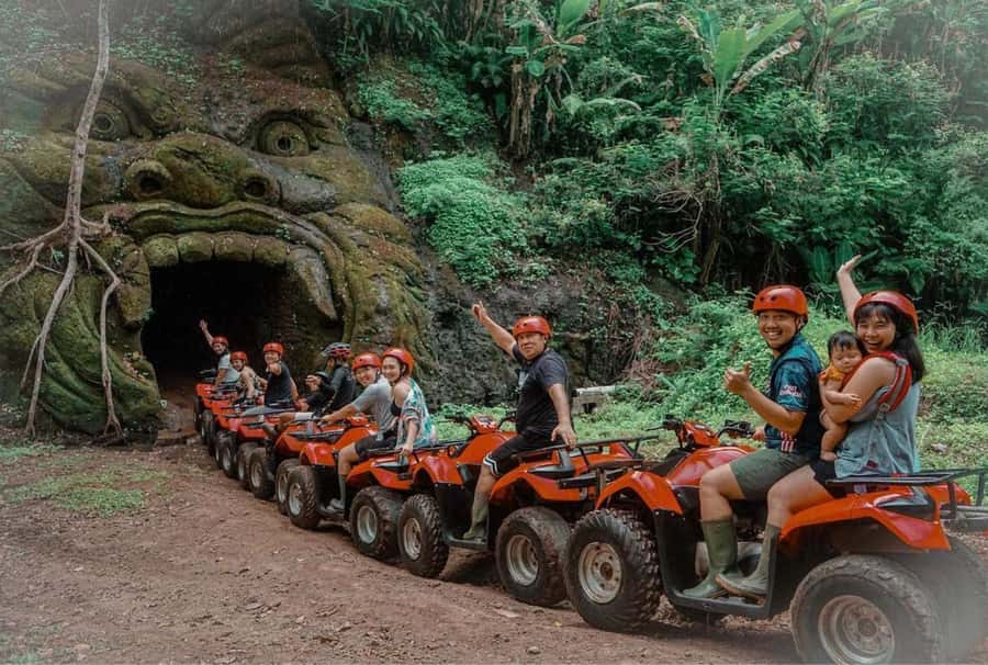 Ubud Bali ATV Alasan Adventure Gorila Cave & Cretya Pool Bar - The Cretya Sunset Pool Bar finish