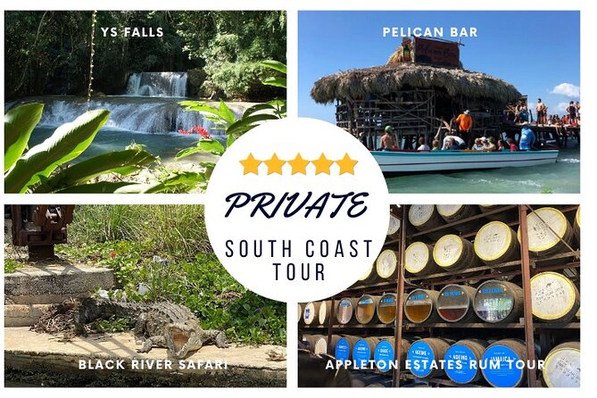 YS Falls, Black River Safari, Appleton Rum Tour OR Pelican Bar (Choose Up to 3) - YS Falls: swimming, rope swings, and seven cascades